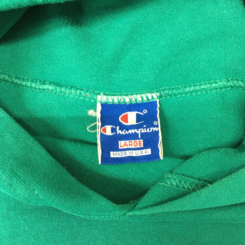 【中古品】【メンズ】 Champion チャンピオン 80's PULLOVER HOODIE VINTAGE 80年代 プルオーバーフーディー トップス パーカー ヴィンテージ 青タグ 145-241218-at-09-tei サイズ：L カラー：グリーン 万代Net店
