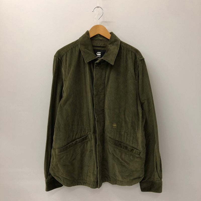 【中古品】【メンズ】 G-STAR RAW ジースターロウ 23AW TIMBER RELAXED OVERSHIRT ティンバー リラックスド オーバーシャツ 長袖 トップス 141-250108-kk-16-tei サイズ：M カラー：オリーブ 万代Net店
