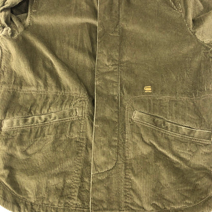 【中古品】【メンズ】  G-STAR RAW ジースターロウ 23AW TIMBER RELAXED OVERSHIRT ティンバー リラックスド オーバーシャツ 長袖 トップス 141-250108-kk-16-tei サイズ：M カラー：オリーブ 万代Net店