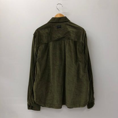 【中古品】【メンズ】 G-STAR RAW ジースターロウ 23AW TIMBER RELAXED OVERSHIRT ティンバー リラックスド オーバーシャツ 長袖 トップス 141-250108-kk-16-tei サイズ：M カラー：オリーブ 万代Net店