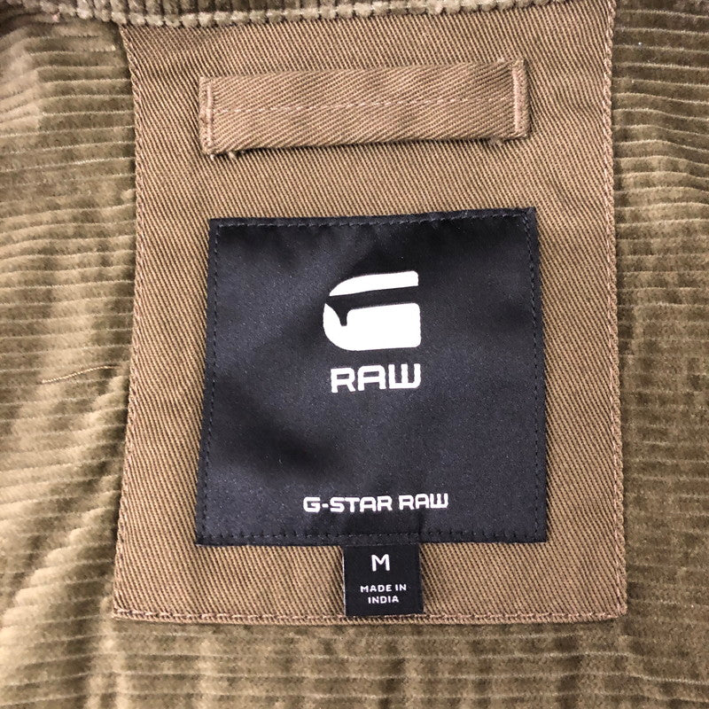 【中古品】【メンズ】  G-STAR RAW ジースターロウ 23AW TIMBER RELAXED OVERSHIRT ティンバー リラックスド オーバーシャツ 長袖 トップス 141-250108-kk-16-tei サイズ：M カラー：オリーブ 万代Net店