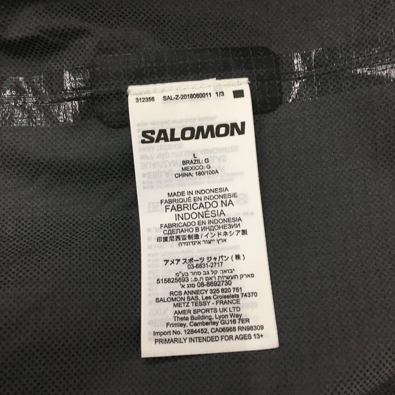 【中古品】【メンズ】  SALOMON サロモン GORE-TEX INFINIUM WINDSTOPPER PRO JACKET 131066 ゴアテックス インフィニウム ウィンドストッパー プロジャケット ライトアウター 144-241221-kk-15-tei サイズ：L カラー：ブラック 万代Net店