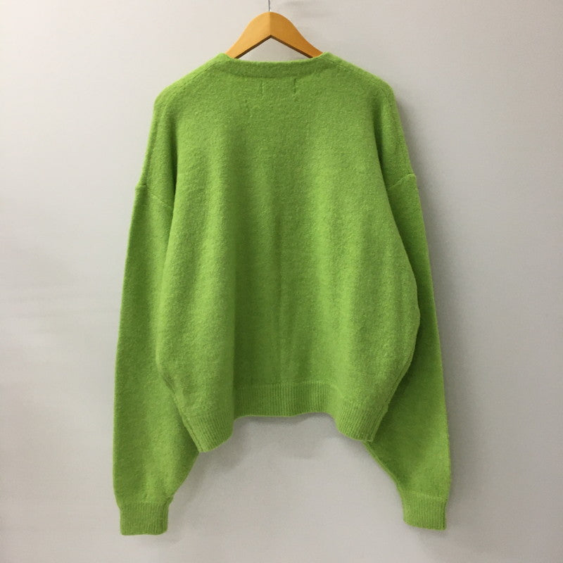 【中古品】【メンズ】  GEEKS ギークス ACRYLIC CARDIGAN 21KU-KN001 アクリルカーディガン トップス 142-241221-kk-05-tei サイズ：L カラー：ライトグリーン 万代Net店