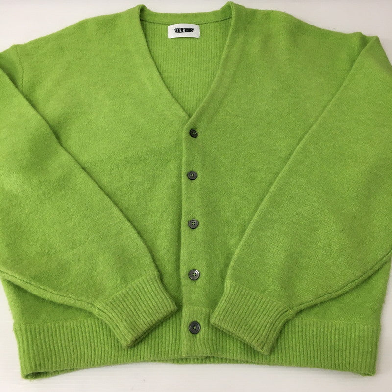 【中古品】【メンズ】  GEEKS ギークス ACRYLIC CARDIGAN 21KU-KN001 アクリルカーディガン トップス 142-241221-kk-05-tei サイズ：L カラー：ライトグリーン 万代Net店