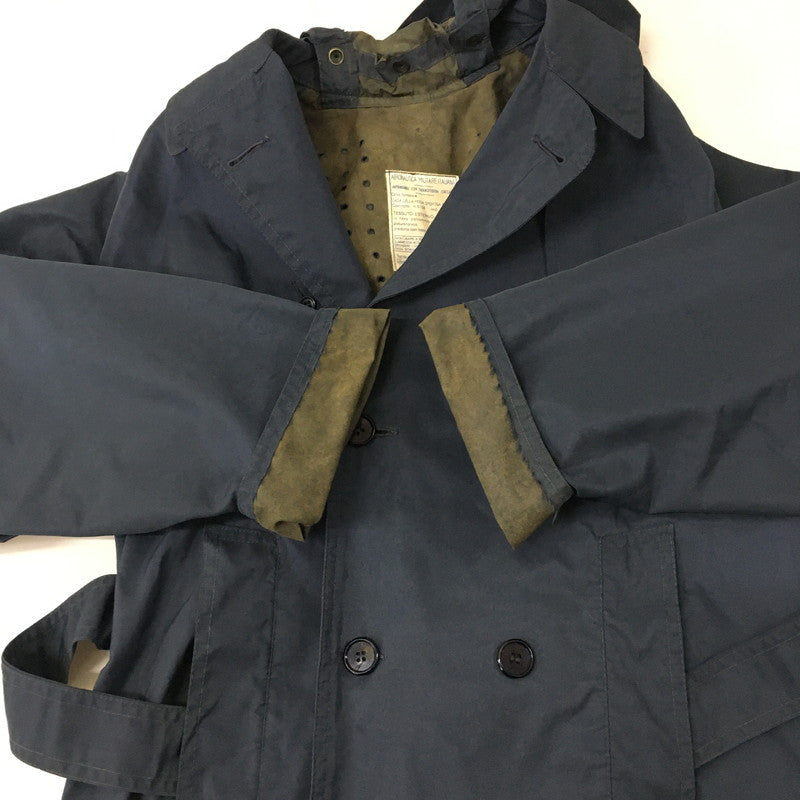 【中古品】【メンズ】  ITALIAN ARMY イタリア軍 60's NYLON TRENCH COAT VINTAGE 60年代 ナイロン トレンチコート アウター ヴィンテージ 145-241221-kk-12-tei サイズ：L カラー：ネイビー 万代Net店