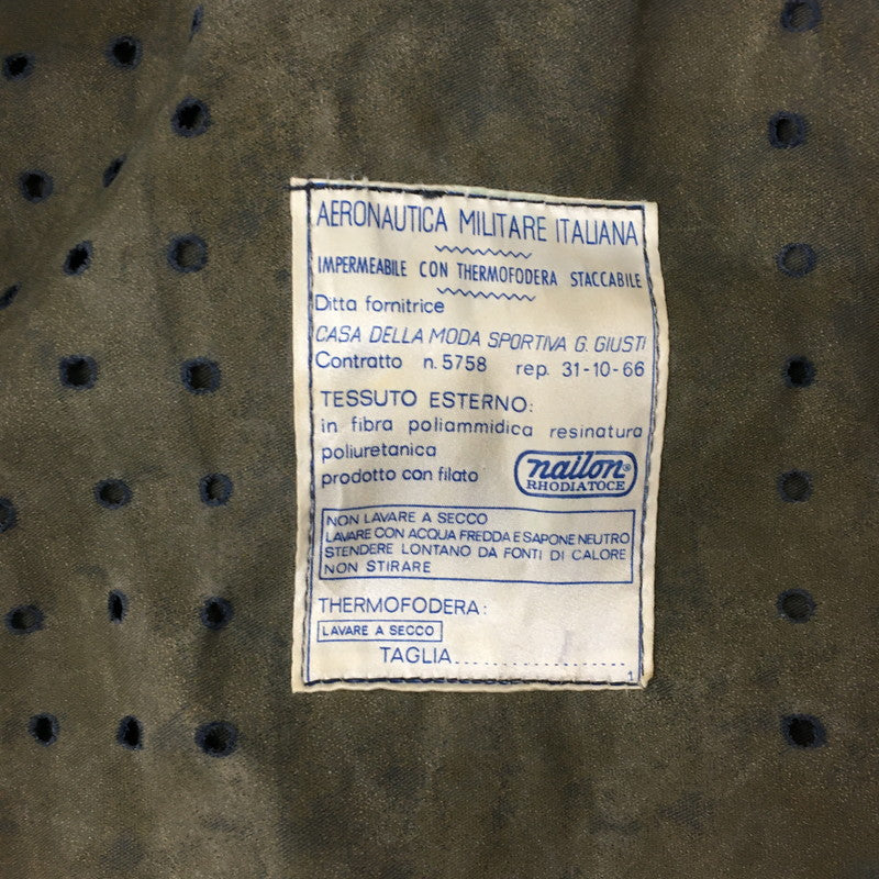 【中古品】【メンズ】  ITALIAN ARMY イタリア軍 60's NYLON TRENCH COAT VINTAGE 60年代 ナイロン トレンチコート アウター ヴィンテージ 145-241221-kk-12-tei サイズ：L カラー：ネイビー 万代Net店