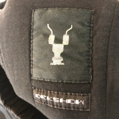 【現状渡し品】【メンズ】 RICK OWENS DRKSHDW リック オウエンス ダークシャドウ 19AW PRISONNER DRAWSTIRING PANTS DU19F6394-F プリズナー ドローストリングパンツ スウェット ボトムス サルエルパンツ 153-251021-ks-25-tei サイズ：XS カラー：ブラック 万代Net店