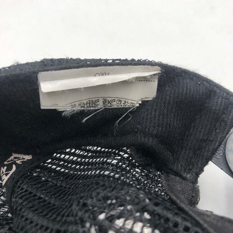 【中古品】【メンズ】 CHROME HEARTS クロムハーツ EYE CHART TRUCKER HAT CH アイチャート トラッカー ハット メッシュ キャップ 帽子 190-250904-KS-02-tei サイズ：表記無し カラー：ブラック 万代Net店