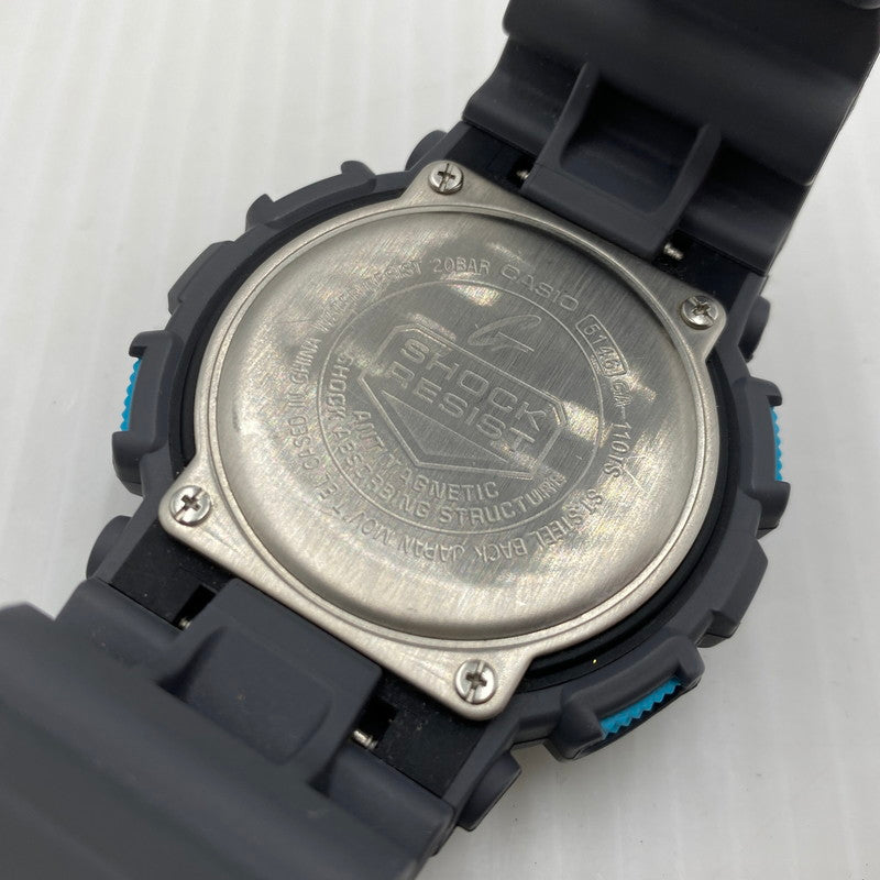 【中古品】【メンズ】 CASIO カシオ ANALOG-DIGITAL MODEL G-SHOCK GA-110TS-8A3JF アナログデジタル モデル ジーショック 腕時計 196-260808-yo-09-tei カラー：グレー/ブルー 万代Net店