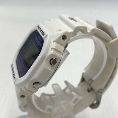 【中古品】【メンズ】 CASIO カシオ CHUNICHI DRAGONS MODEL G-SHOCK DW-5600VT 中日ドラゴンズ 立浪和義 引退記念 モデル ジーショック 腕時計 196-260814-yo-04-tei カラー：ホワイト/ブルー 万代Net店