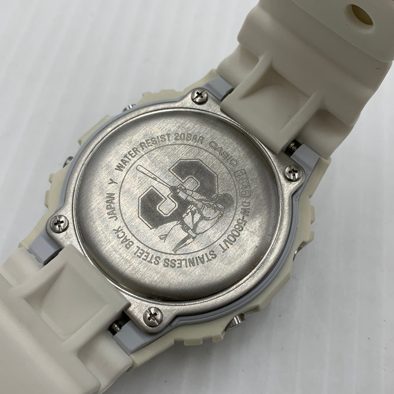 【中古品】【メンズ】 CASIO カシオ CHUNICHI DRAGONS MODEL G-SHOCK DW-5600VT 中日ドラゴンズ 立浪和義 引退記念 モデル ジーショック 腕時計 196-260814-yo-04-tei カラー：ホワイト/ブルー 万代Net店