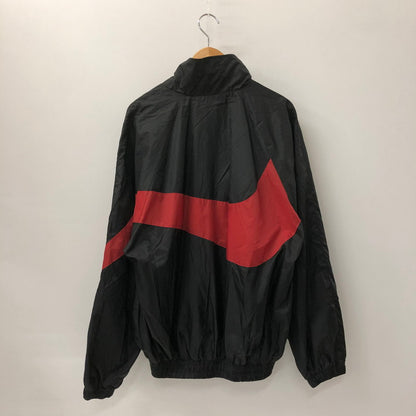 【中古品】【メンズ】 NIKE ナイキ 90's BIG SWOOSH NYLON JACKET USA製 90年代 ビッグスウォッシュ ナイロンジャケット ライトアウター 白タグ 148-250108-kk-02-tei サイズ：M カラー：ブラック 万代Net店