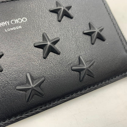 【中古品】【レディース】 JIMMY CHOO ジミーチュウ CASEY-Z U CARD CASE OAJ 241 キャシーゼット カードケース コインケース レザー 181-251204-ts-01-tei カラー：ブラック 万代Net店