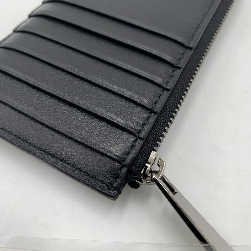 【中古品】【レディース】 JIMMY CHOO ジミーチュウ CASEY-Z U CARD CASE OAJ 241 キャシーゼット カードケース コインケース レザー 181-251204-ts-01-tei カラー：ブラック 万代Net店