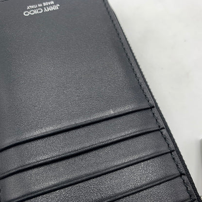 【中古品】【レディース】 JIMMY CHOO ジミーチュウ CASEY-Z U CARD CASE OAJ 241 キャシーゼット カードケース コインケース レザー 181-251204-ts-01-tei カラー：ブラック 万代Net店
