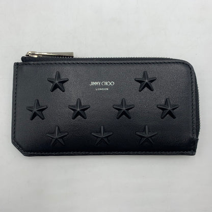【中古品】【レディース】 JIMMY CHOO ジミーチュウ CASEY-Z U CARD CASE OAJ 241 キャシーゼット カードケース コインケース レザー 181-251204-ts-01-tei カラー：ブラック 万代Net店