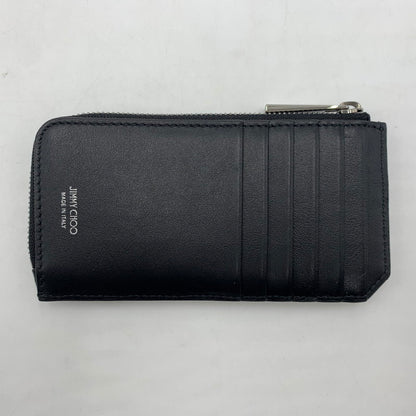 【中古品】【レディース】 JIMMY CHOO ジミーチュウ CASEY-Z U CARD CASE OAJ 241 キャシーゼット カードケース コインケース レザー 181-251204-ts-01-tei カラー：ブラック 万代Net店