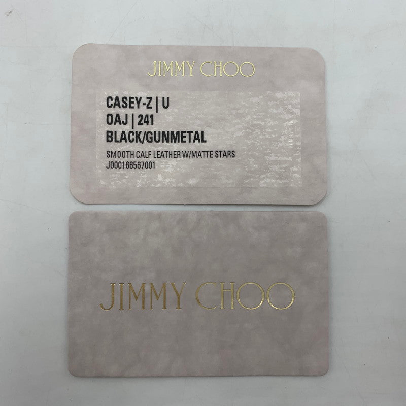 【中古品】【レディース】 JIMMY CHOO ジミーチュウ CASEY-Z U CARD CASE OAJ 241 キャシーゼット カードケース コインケース レザー 181-251204-ts-01-tei カラー：ブラック 万代Net店