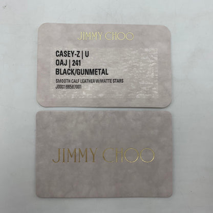 【中古品】【レディース】 JIMMY CHOO ジミーチュウ CASEY-Z U CARD CASE OAJ 241 キャシーゼット カードケース コインケース レザー 181-251204-ts-01-tei カラー：ブラック 万代Net店