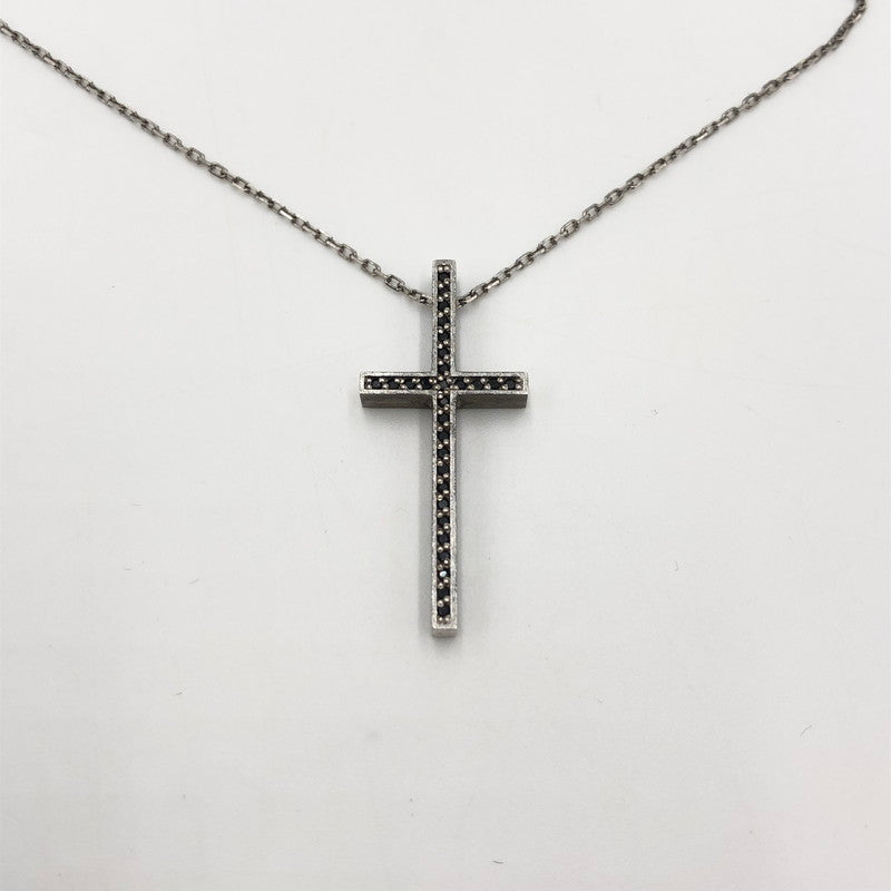 【中古品】【メンズ】  GARDEL ガーデル TWO ME CROSS NECKLACE トゥーミー クロス ネックレス アクセサリー 192-241228-kk-04-tei カラー：シルバー 万代Net店