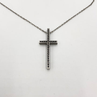 【中古品】【メンズ】  GARDEL ガーデル TWO ME CROSS NECKLACE トゥーミー クロス ネックレス アクセサリー 192-241228-kk-04-tei カラー：シルバー 万代Net店