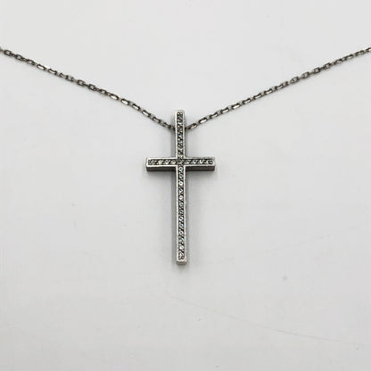 【中古品】【メンズ】  GARDEL ガーデル TWO ME CROSS NECKLACE トゥーミー クロス ネックレス アクセサリー 192-241228-kk-04-tei カラー：シルバー 万代Net店