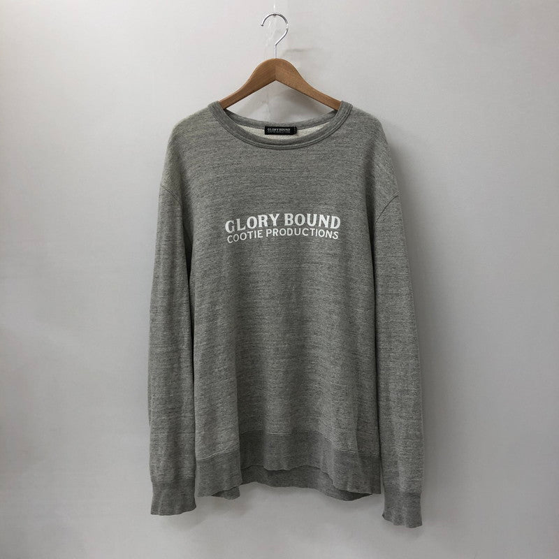 【中古品】【メンズ】 GLORY BOUND LOGO PRINT SWEAT グローリーバウンド ロゴ プリントスウェット トップス トレーナー 142-250107-kk-04-tei サイズ：XL カラー：グレー 万代Net店