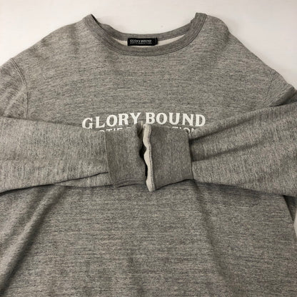【中古品】【メンズ】 GLORY BOUND LOGO PRINT SWEAT グローリーバウンド ロゴ プリントスウェット トップス トレーナー 142-250107-kk-04-tei サイズ：XL カラー：グレー 万代Net店