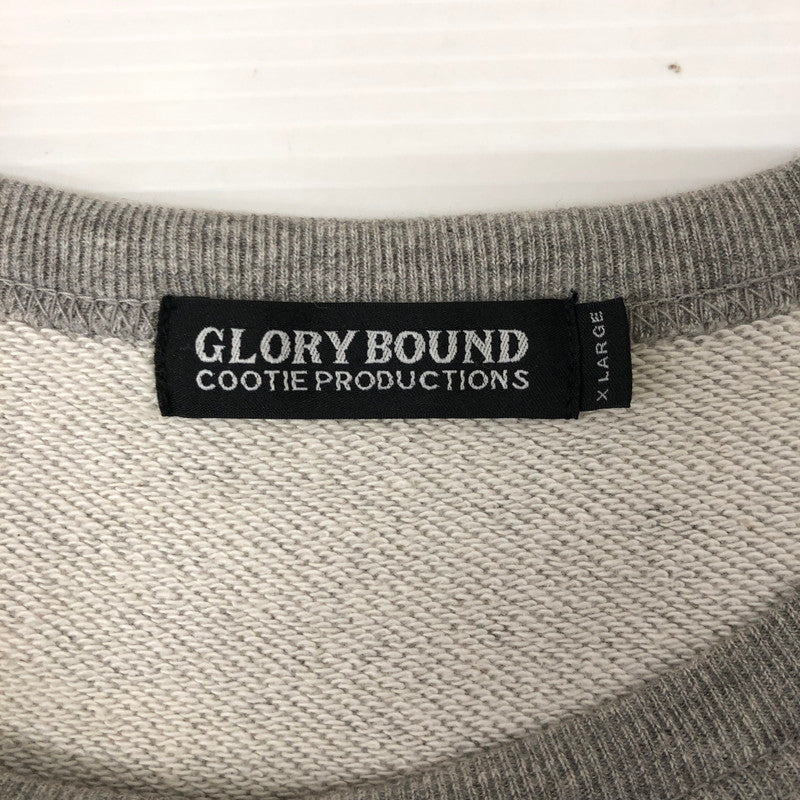 【中古品】【メンズ】 GLORY BOUND LOGO PRINT SWEAT グローリーバウンド ロゴ プリントスウェット トップス トレーナー 142-250107-kk-04-tei サイズ：XL カラー：グレー 万代Net店