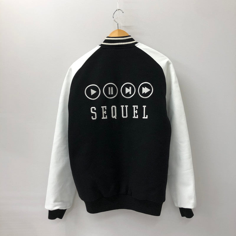 【中古美品】【メンズ】  SEQUEL シークエル 22AW VARSITY JACKET SQ-22AW-JK-06 バーシティージャケット アウター スタジャン 142-241224-kk-09-tei サイズ：M カラー：ブラック 万代Net店