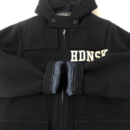 【中古品】【メンズ】 HideandSeek ハイドアンドシーク WOOL BLOUSON HJ-120110 ウールブルゾン ジャケット アウター 145-241226-yo-08-tei サイズ：M カラー：ネイビー 万代Net店