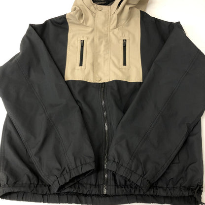 【中古品】【メンズ】 HUF ハフ HOODED JACKET WJK0005 フーデッド ジャケット ライトアウター 142-241226-yo-15-tei サイズ：M カラー：ベージュ 黒 万代Net店