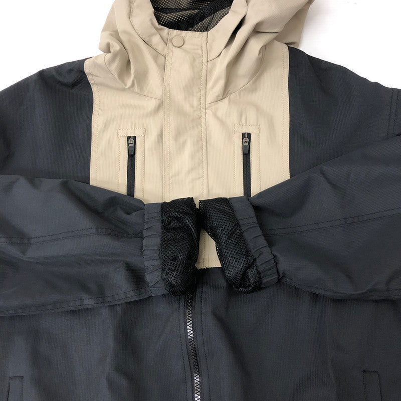 【中古品】【メンズ】 HUF ハフ HOODED JACKET WJK0005 フーデッド ジャケット ライトアウター 142-241226-yo-15-tei サイズ：M カラー：ベージュ 黒 万代Net店