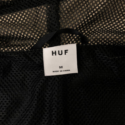 【中古品】【メンズ】 HUF ハフ HOODED JACKET WJK0005 フーデッド ジャケット ライトアウター 142-241226-yo-15-tei サイズ：M カラー：ベージュ 黒 万代Net店