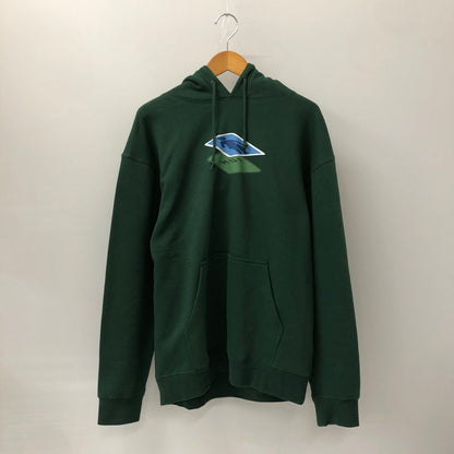 【中古品】【メンズ】 HUF ハフ × GIRL ガール 別注 コラボ SHADOW PULLOVER HOODIE PF00603 シャドー プルオーバーフーディー トップス パーカー 142-241226-yo-16-fuz サイズ：M カラー：フォレストグリーン 緑 万代Net店