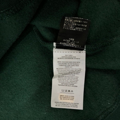 【中古品】【メンズ】 HUF ハフ × GIRL ガール 別注 コラボ SHADOW PULLOVER HOODIE PF00603 シャドー プルオーバーフーディー トップス パーカー 142-241226-yo-16-fuz サイズ：M カラー：フォレストグリーン 緑 万代Net店