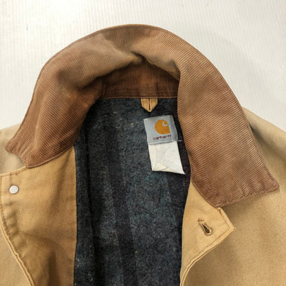 【現状渡し品】【メンズ】 Carhartt カーハート 90's DUCK CHORE COAT 90年代 ダック チョアコート アウター ブランケットライナー  ジャケット 145-250117-kk-16-tei サイズ：表記消え 下記参照 カラー：ベージュ 万代Net店