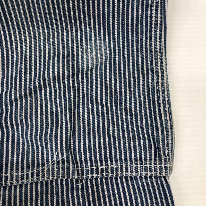 【中古品】【メンズ】  SEARS シアーズ DOUBLE KNEE HICKORYSTRIPE OVERALL WPL12559 ダブルニー エプロン付き ヒッコリーストライプ オーバーオール ボトムス パンツ 145-241228-kk-25-tei サイズ：28 カラー：ヒッコリーストライプ 万代Net店