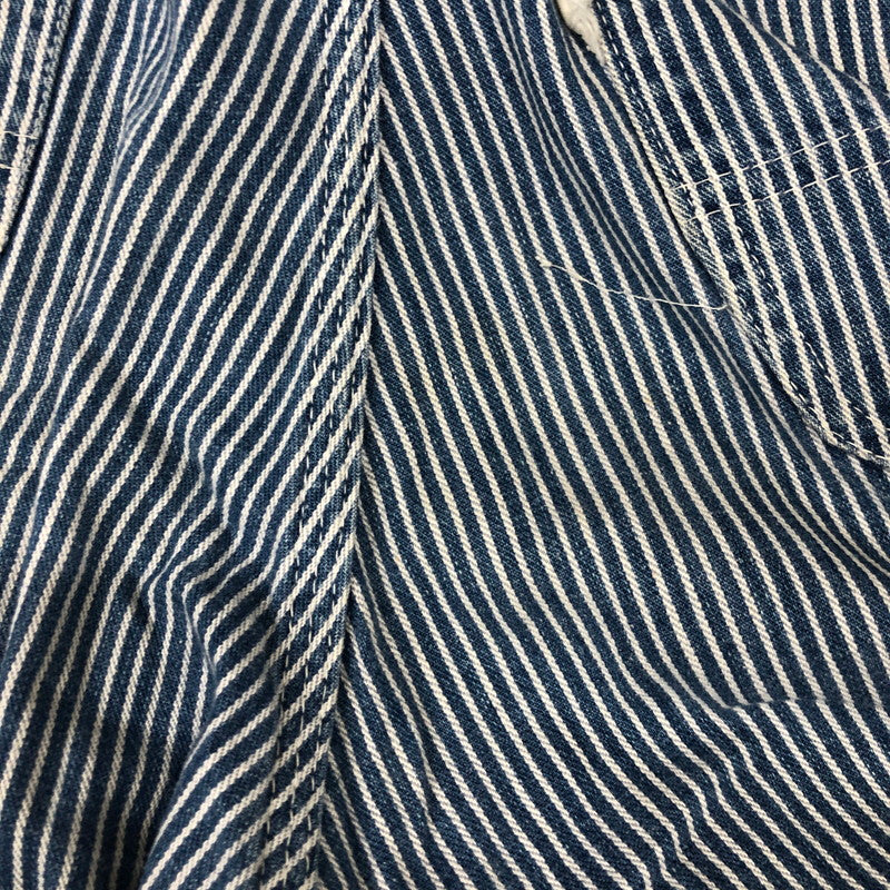 【中古品】【メンズ】  SEARS シアーズ DOUBLE KNEE HICKORYSTRIPE OVERALL WPL12559 ダブルニー エプロン付き ヒッコリーストライプ オーバーオール ボトムス パンツ 145-241228-kk-25-tei サイズ：28 カラー：ヒッコリーストライプ 万代Net店