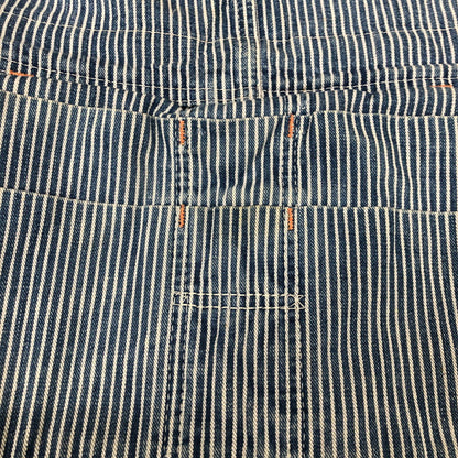 【中古品】【メンズ】  SEARS シアーズ DOUBLE KNEE HICKORYSTRIPE OVERALL WPL12559 ダブルニー エプロン付き ヒッコリーストライプ オーバーオール ボトムス パンツ 145-241228-kk-25-tei サイズ：28 カラー：ヒッコリーストライプ 万代Net店