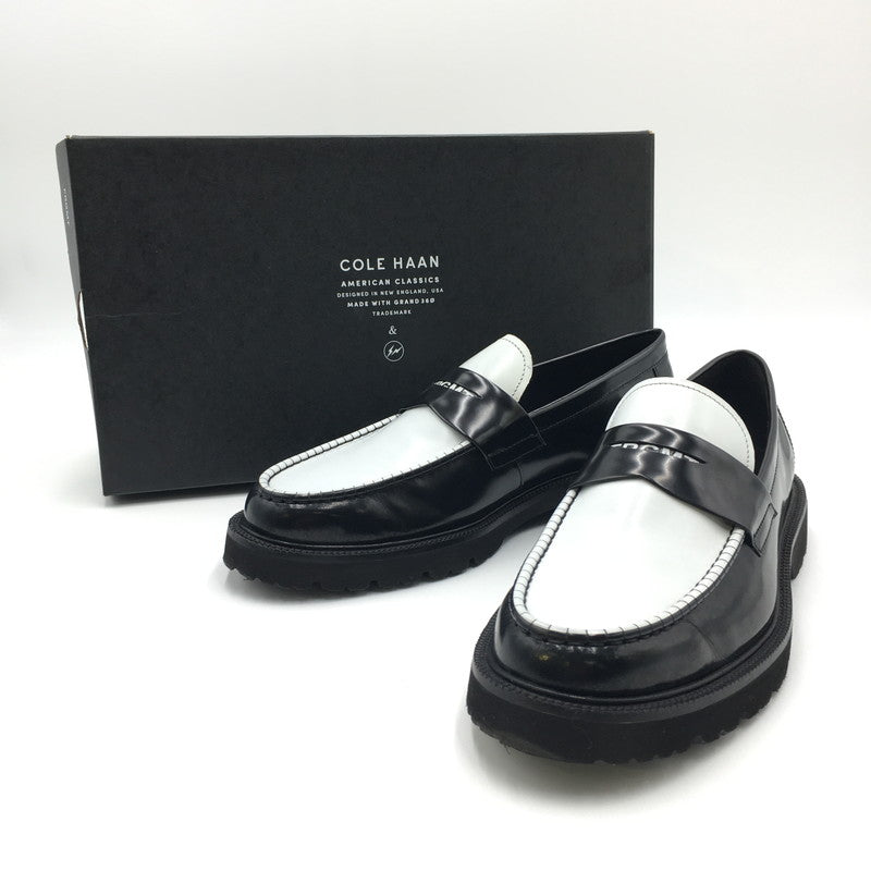 【中古美品】【メンズ】 COLE HAAN コールハーン × FRAGMENT DESIGN フラグメントデザイン 別注 コラボ AC PENNY LOAFER C38640 アメリカンクラシックス ペニーローファー 革靴 164-250322-kk-01-tei カラー：BLACK SPECTATOR/WHITE 万代Net店