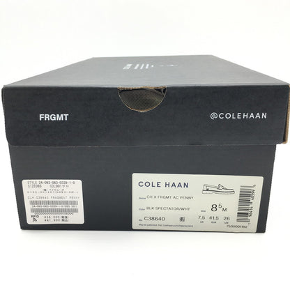 【中古美品】【メンズ】 COLE HAAN コールハーン × FRAGMENT DESIGN フラグメントデザイン 別注 コラボ AC PENNY LOAFER C38640 アメリカンクラシックス ペニーローファー 革靴 164-250322-kk-01-tei カラー：BLACK SPECTATOR/WHITE 万代Net店