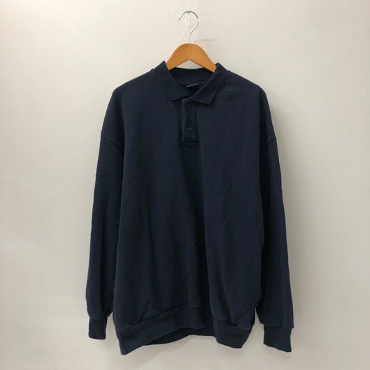 【中古品】【メンズ】  PWA プア HEAVY KANOKO POLO P06C004-CS01 ヘビー カノコ ポロ トップス 147-241229-kk-20-tei サイズ：L カラー：ネイビー 万代Net店