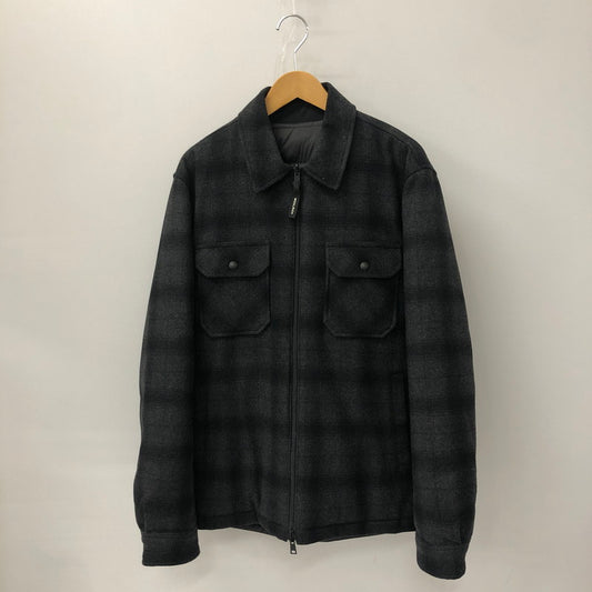 【中古品】【メンズ】 WOOLRICH ウールリッチ REVERSIBLE PADDED OVER SHIRT WOOS0037 リバーシブル パデッド オーバーシャツ ライトアウター 中綿ジャケット 144-241229-kk-03-tei サイズ：M カラー：ブラック 万代Net店