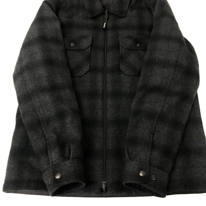 【中古品】【メンズ】 WOOLRICH ウールリッチ REVERSIBLE PADDED OVER SHIRT WOOS0037 リバーシブル パデッド オーバーシャツ ライトアウター 中綿ジャケット 144-241229-kk-03-tei サイズ：M カラー：ブラック 万代Net店