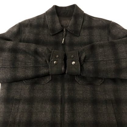 【中古品】【メンズ】 WOOLRICH ウールリッチ REVERSIBLE PADDED OVER SHIRT WOOS0037 リバーシブル パデッド オーバーシャツ ライトアウター 中綿ジャケット 144-241229-kk-03-tei サイズ：M カラー：ブラック 万代Net店