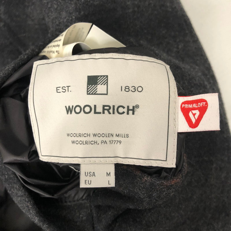 【中古品】【メンズ】 WOOLRICH ウールリッチ REVERSIBLE PADDED OVER SHIRT WOOS0037 リバーシブル パデッド オーバーシャツ ライトアウター 中綿ジャケット 144-241229-kk-03-tei サイズ：M カラー：ブラック 万代Net店