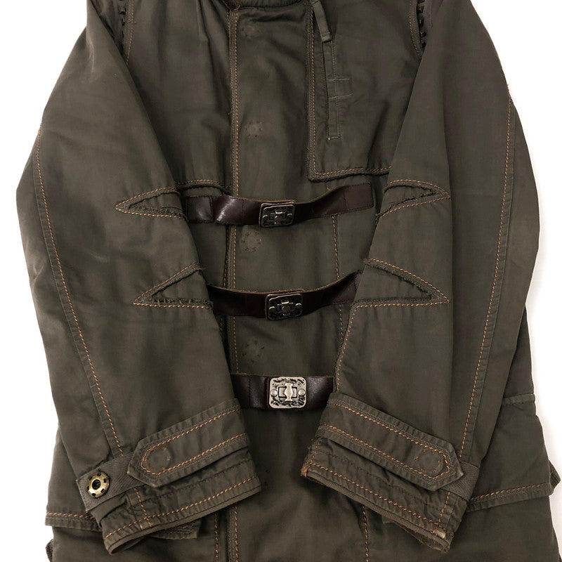 【中古品】【メンズ】 STUDS MODS COAT M7-7063 スタッズ付き モッズコート アウター 147-241231-kk-22-tei サイズ：M カラー：オリーブ 万代Net店