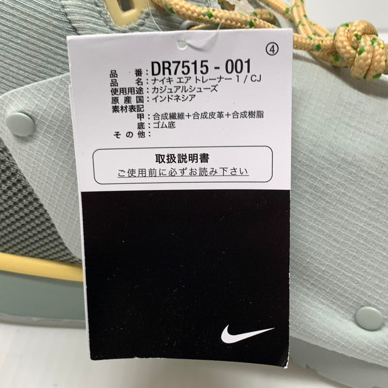 【中古品】【メンズ】 NIKE ナイキ × TRAVIS SCOTT トラヴィス スコット 別注 コラボ AIR TRAINER 1 SP GREY HAZE AND DUSTY SAGE DR7515-001 エアトレーナー1 スニーカー 靴 シューズ 160-260624-ko-10-tei サイズ：27.5cm カラー：グレー系/グリーン系 万代Net店