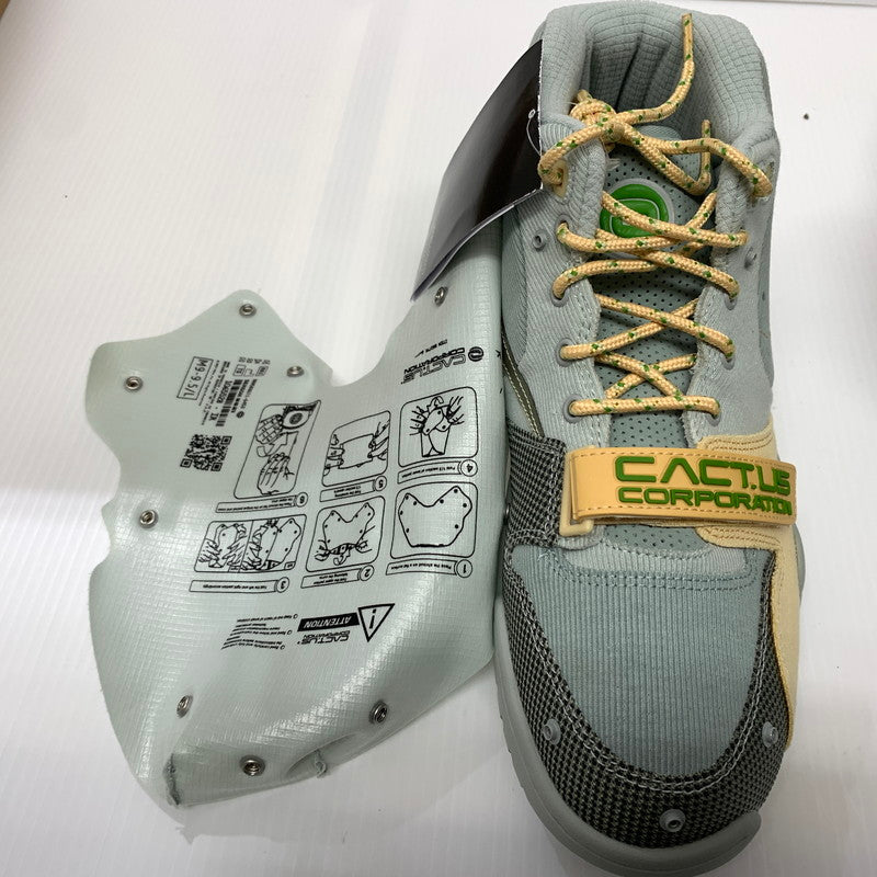 【中古品】【メンズ】 NIKE ナイキ × TRAVIS SCOTT トラヴィス スコット 別注 コラボ AIR TRAINER 1 SP GREY HAZE AND DUSTY SAGE DR7515-001 エアトレーナー1 スニーカー 靴 シューズ 160-260624-ko-10-tei サイズ：27.5cm カラー：グレー系/グリーン系 万代Net店